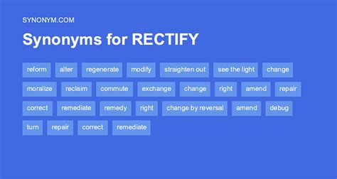 recieved synonym|rectified synonym.